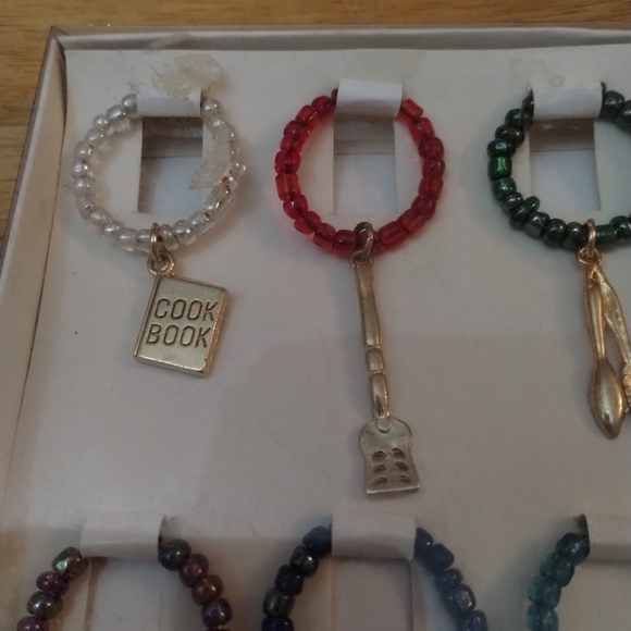 New wine bottle charms kitchen baking theme - Picture 3 of 5